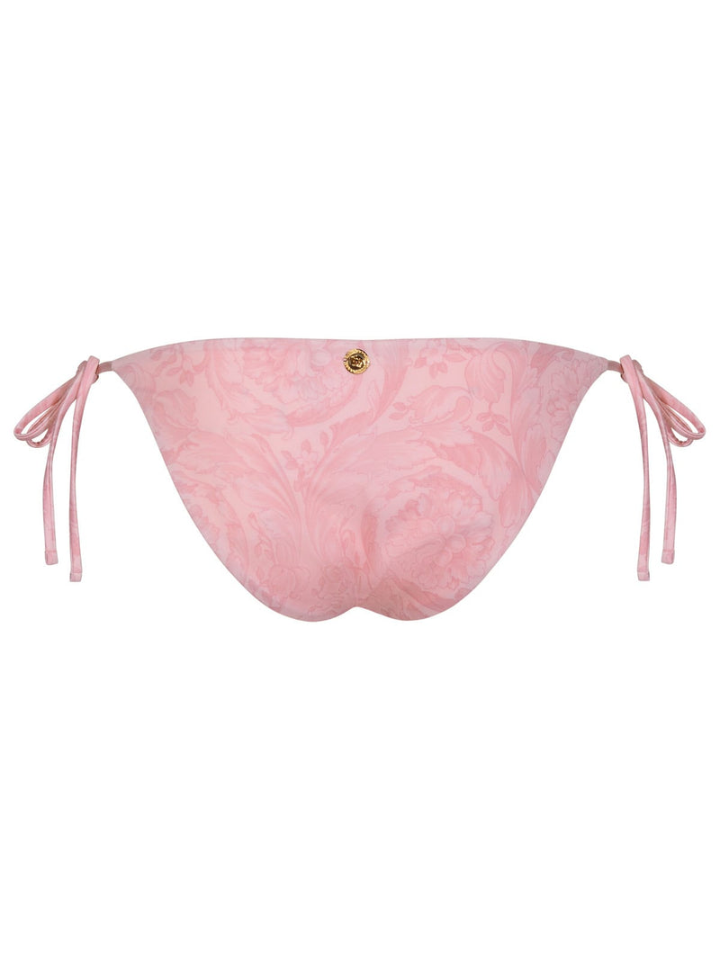 Versace barocco Pink Polyester Blend Bikini Bottoms - Women