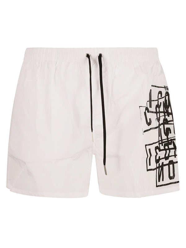 Dsquared2 Logo Detail Swimshorts - Men - Piano Luigi