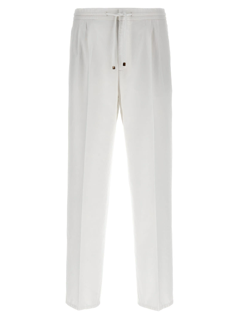 Brunello Cucinelli Cotton Drawstring Pants - Men - Piano Luigi