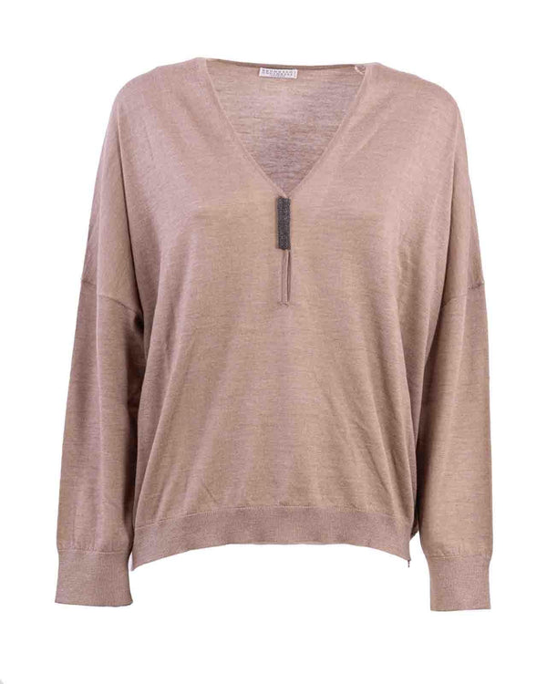 Brunello Cucinelli Lightweight Cashmere And Silk Sweater - Women