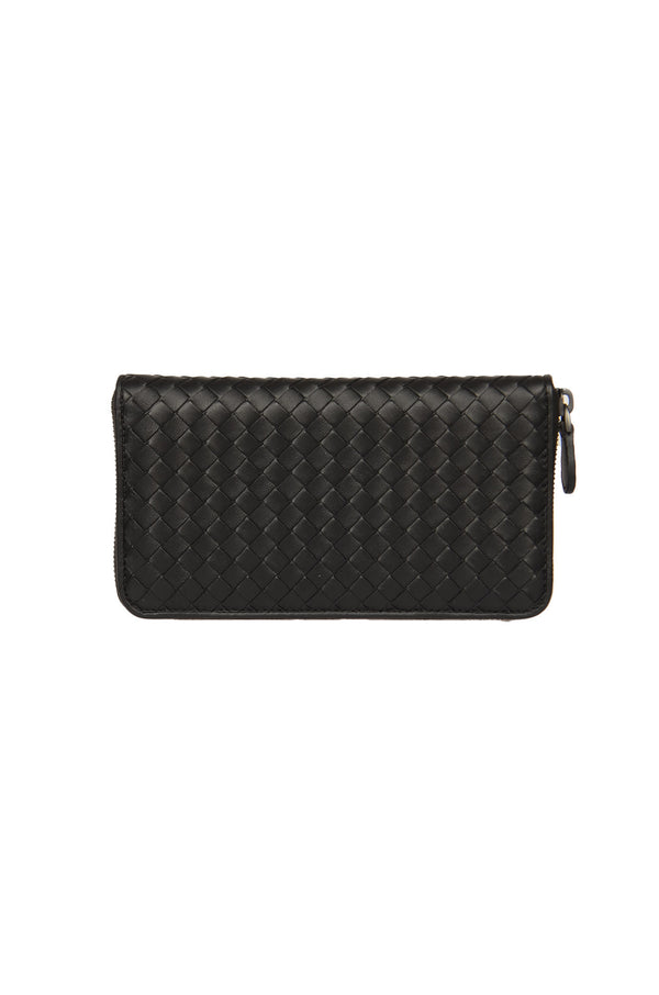 Bottega Veneta Weave Effect Zip-around Wallet - Women