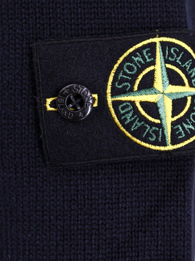 Stone Island Compass Patch Button-up Cardigan - Men