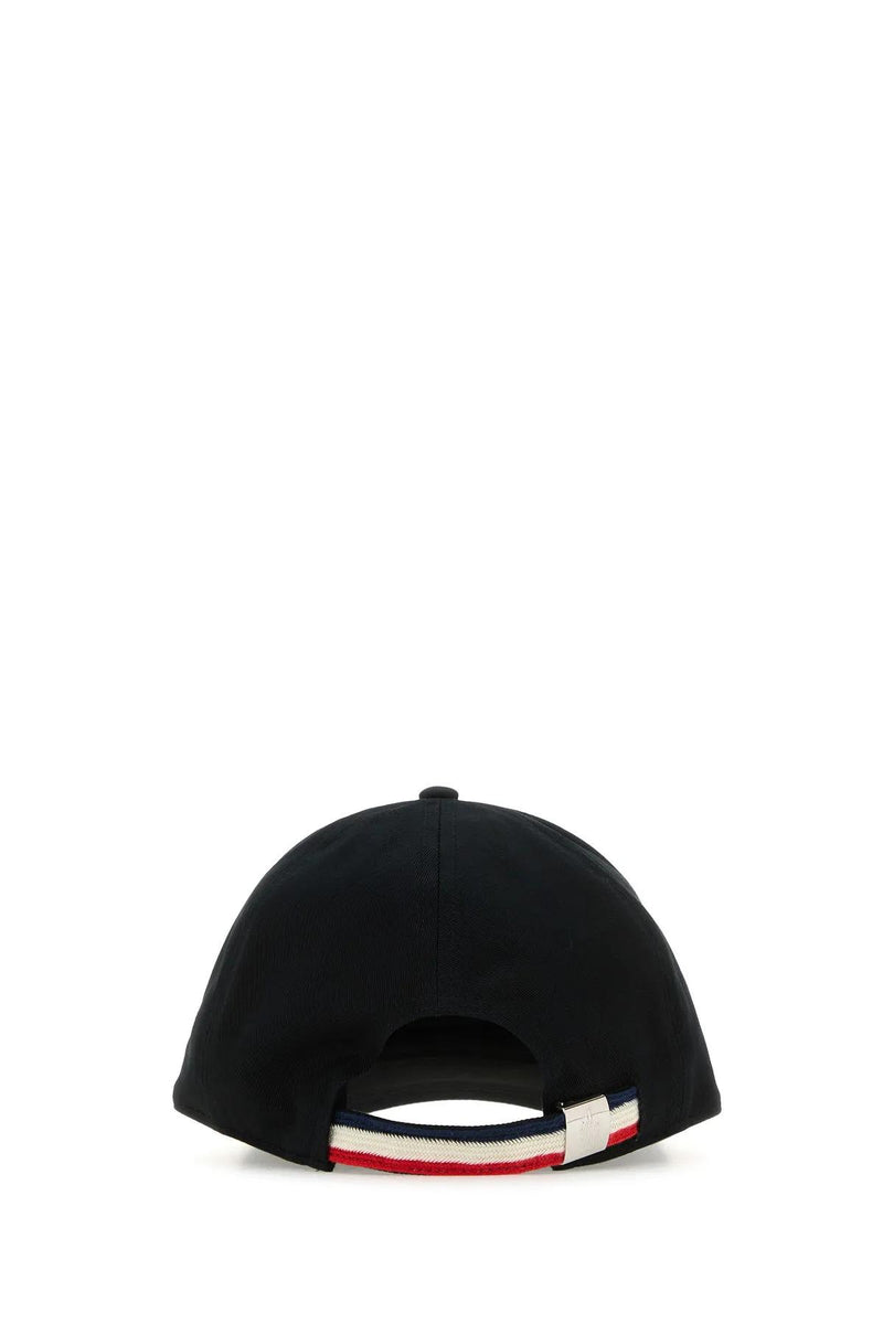 Moncler Black Cotton Baseball Cap - Men