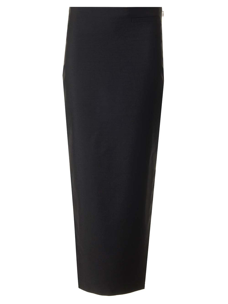 Givenchy Wool And Mohair Asymmetric Skirt - Women