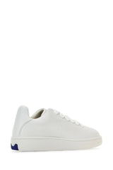 Burberry White Leather Box Sneakers - Women