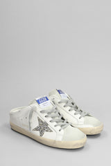 Golden Goose Superstar Sneakers In White Suede And Leather - Women