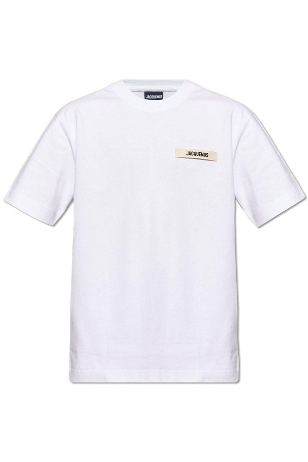 Jacquemus Logo Embroidered Crewneck T-shirt - Men - Piano Luigi