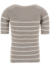 Brunello Cucinelli Lurex Striped Sweater - Women