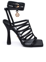 Versace Black Satin Sandals - Women