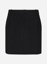 Fendi Ff Jacquard Cotton Miniskirt - Women