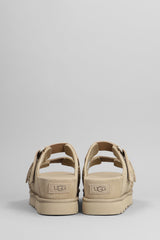 UGG Goldenstar Slipper-mule In Beige Suede - Women