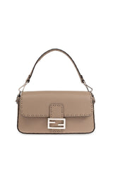 Fendi Baguette Logo Plaque Shoulder Bag - Women