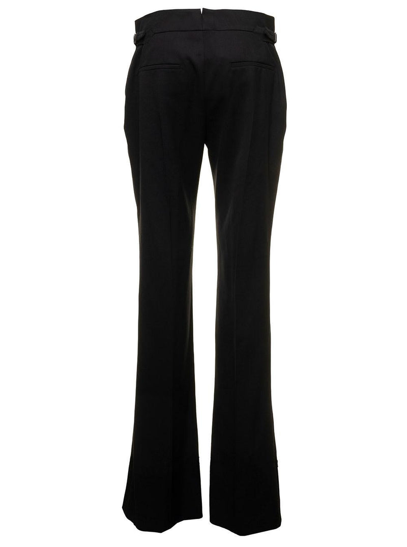 Black Flared Trousers In Grain De Poudre Tom Ford Woman - Women - Piano Luigi