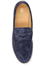 Brunello Cucinelli Penny-slot Round-toe Loafers - Men