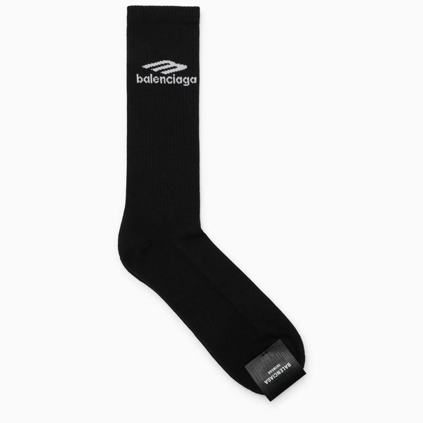 Balenciaga Black Socks With Logo - Men