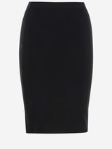 Saint Laurent Mid Rise Knit Midi Skirt - Women