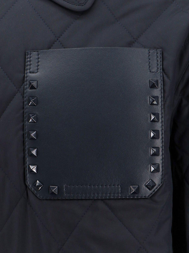 Valentino Stud Detailed Zip-up Jacket - Men