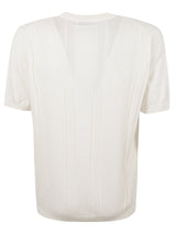 Brunello Cucinelli Round Neck Knit Plain Top - Men