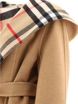 Burberry Tie-waist Hooded Wrap Coat - Women