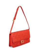 Fendi Logo Embossed Shoulder Bag - Women