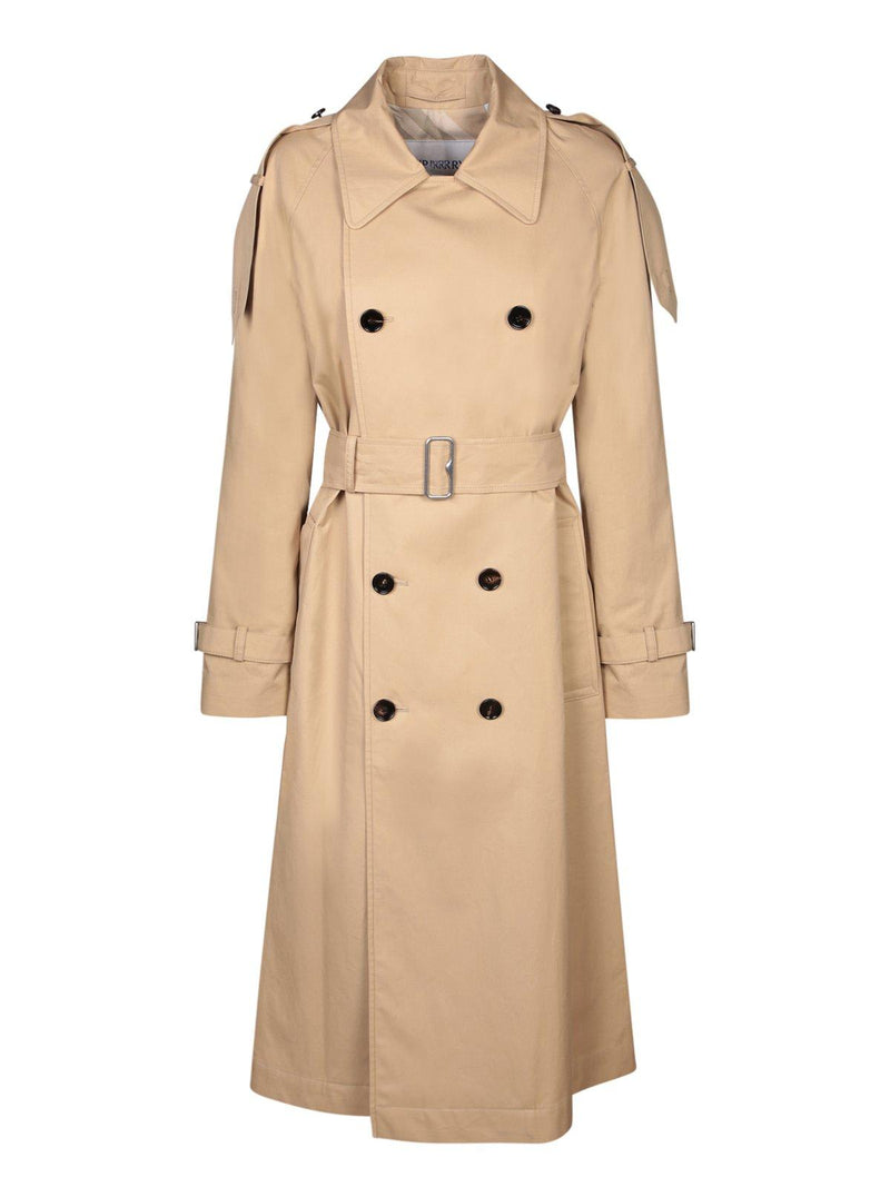 Burberry Gabardine Double-breasted Belted Trench Coat - Women