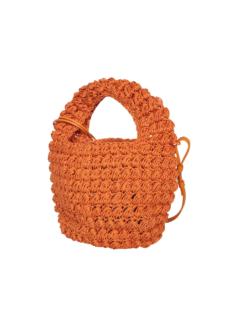 J.W. Anderson Popcorn Basket Orange Large Bag - Women