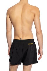 Dsquared2 Logo Printed Drawstring Swimming Shorts - Men