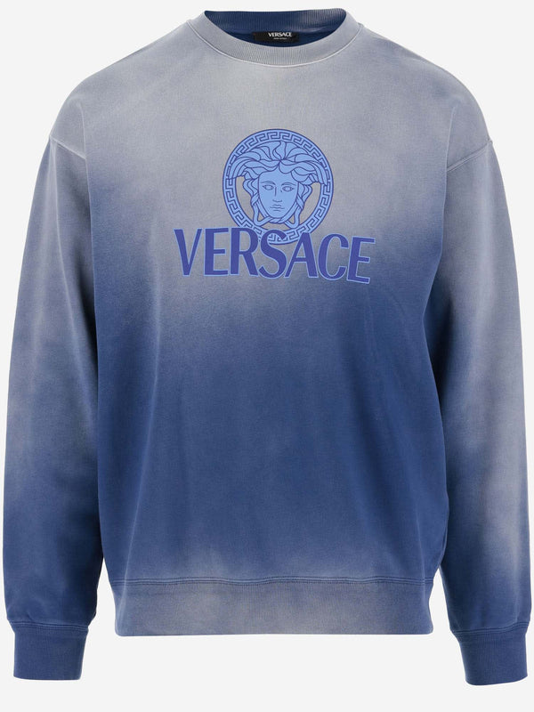 Versace Cotton Sweatshirt With Logo - Men