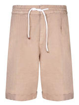 Brunello Cucinelli 2 Pences Blue Bermuda Shorts - Men