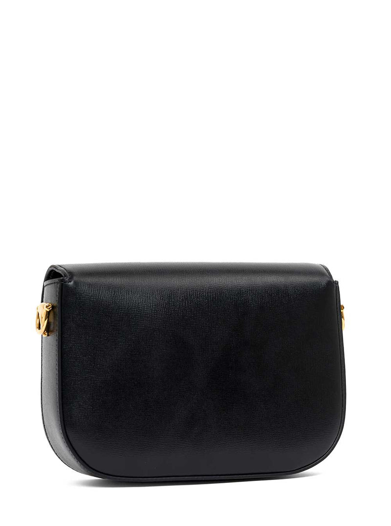 Gucci Womans Horsebit 1955 Black Leather Crossbody Bag - Women