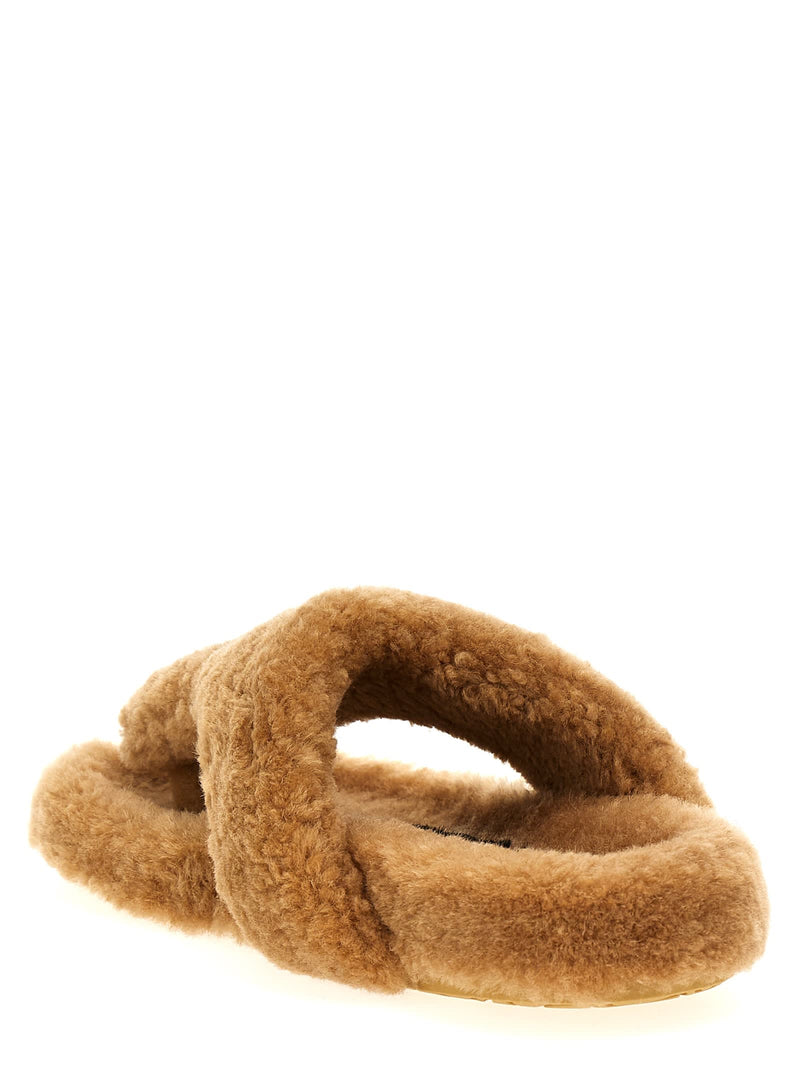 Loewe Shearling Sandals - Women