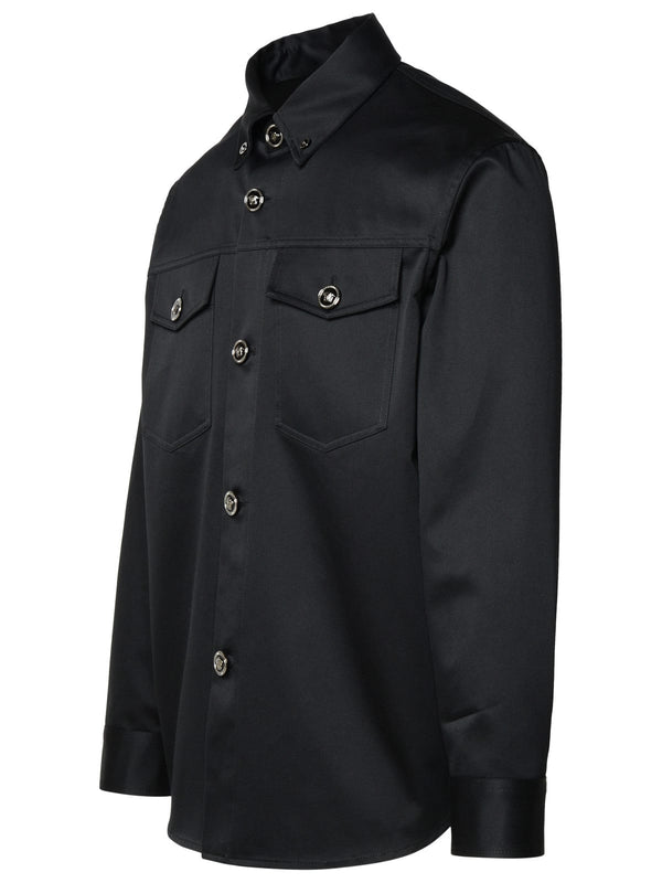 Versace Black Cotton Shirt - Men