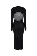 Saint Laurent Black Viscose Blend Dress - Women