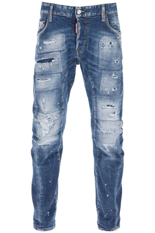 Dsquared2 Medium Mended Rips Wash Tidy Biker Jeans - Men