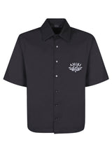 AMIRI Arts District Camp Black Shirt - Men