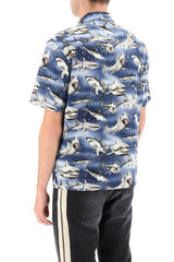 Palm Angels Sharks Bowling Shirt - Men