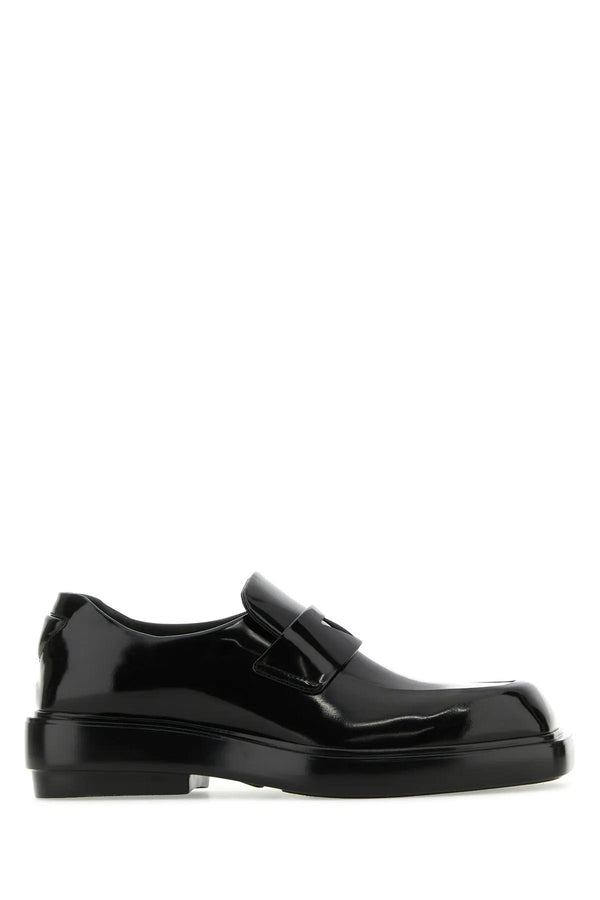 Prada Black Leather Loafers - Women
