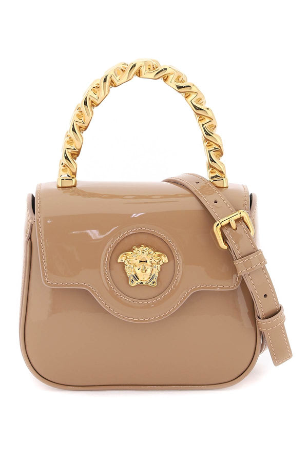 Versace Patent Leather la Medusa Mini Bag - Women