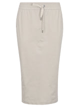 Brunello Cucinelli Drawstring Waist Rear Slit Skirt - Women