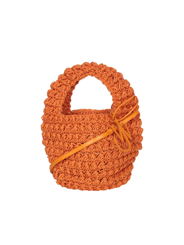 J.W. Anderson Popcorn Basket Orange Large Bag - Women