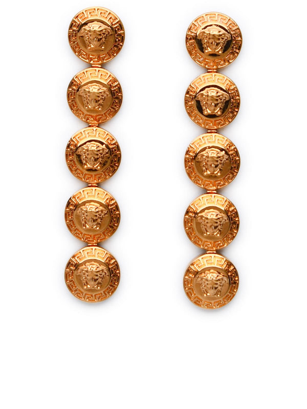 Versace tribute Medusa Gold Metal Pendant Earrings - Women