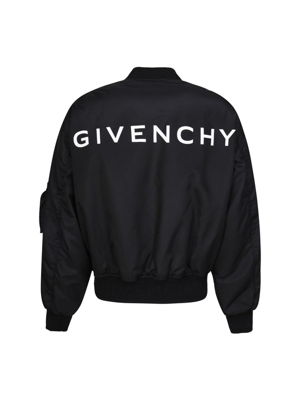 Black Givenchy Bomber Jacket With Pocket Detail - Women