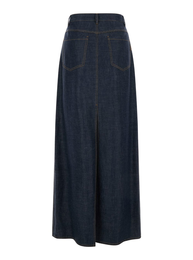 Brunello Cucinelli Denim Maxi Skirt - Women