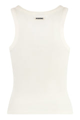 Jacquemus Gros Grain Cotton Tank Top - Women