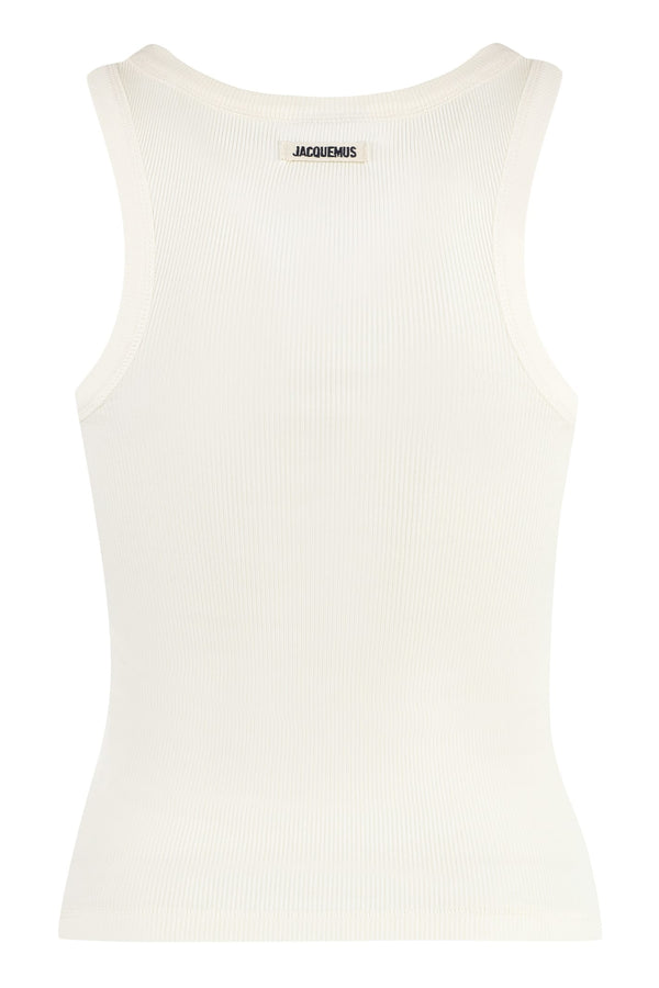 Jacquemus Gros Grain Cotton Tank Top - Women