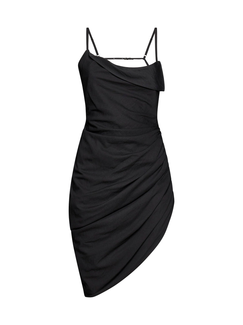 Jacquemus Saudade Asymmetric Draped Mini Dress - Women