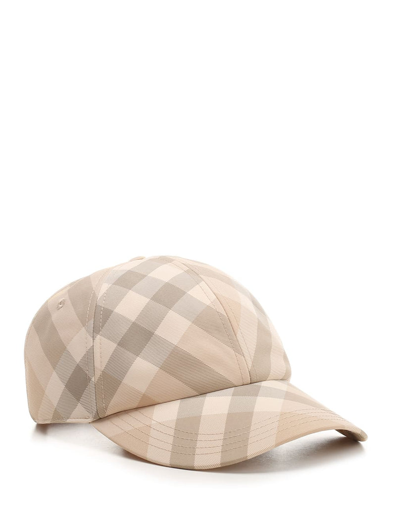 Burberry Check Baseball Hat - Women