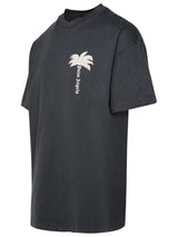 Palm Angels Gray Cotton T-shirt - Men