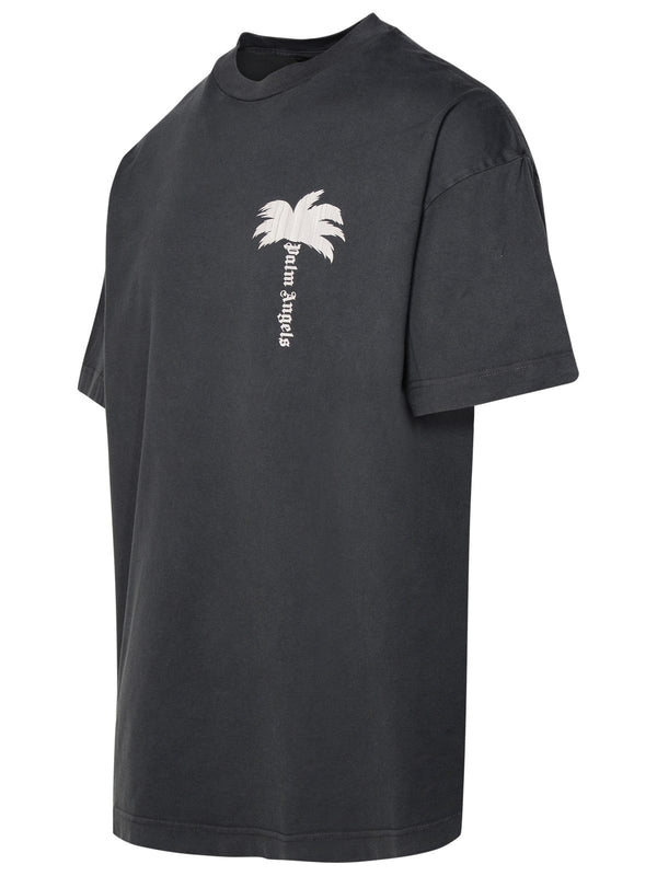 Palm Angels Gray Cotton T-shirt - Men