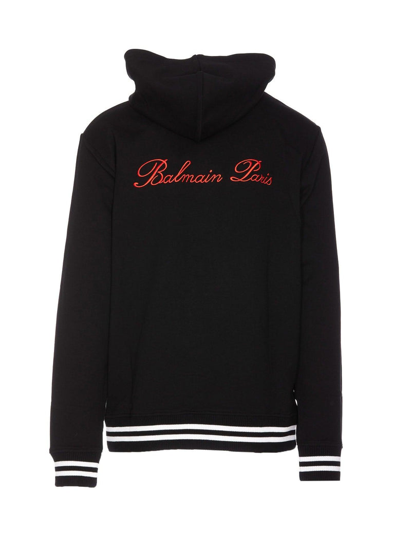 Balmain Logo Hoodie - Men - Piano Luigi